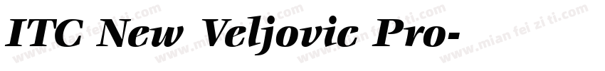 ITC New Veljovic Pro字体转换
